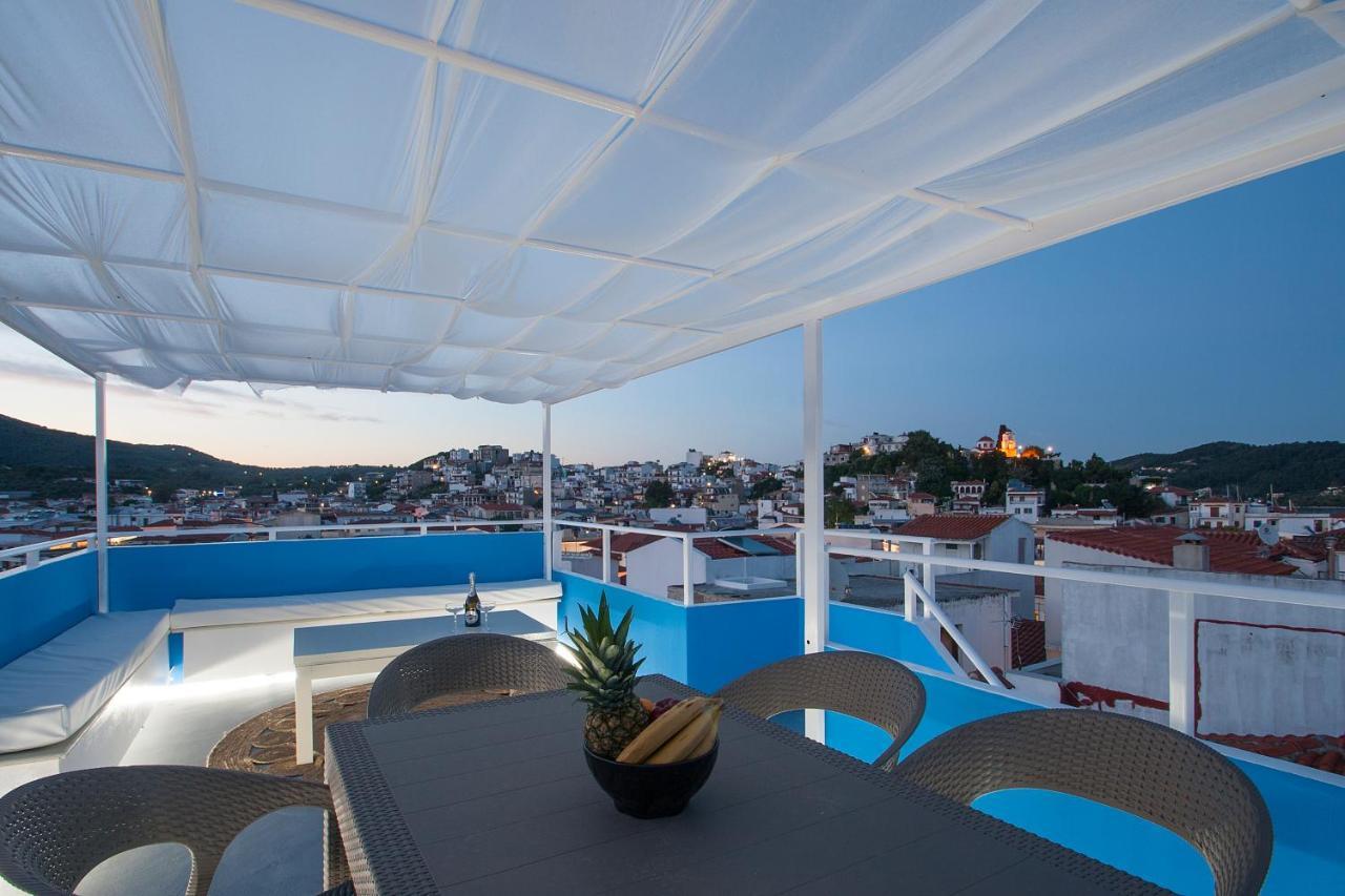 Capolavoro, Boutique Apartment With Unique Rooftop スキアトスタウン エクステリア 写真