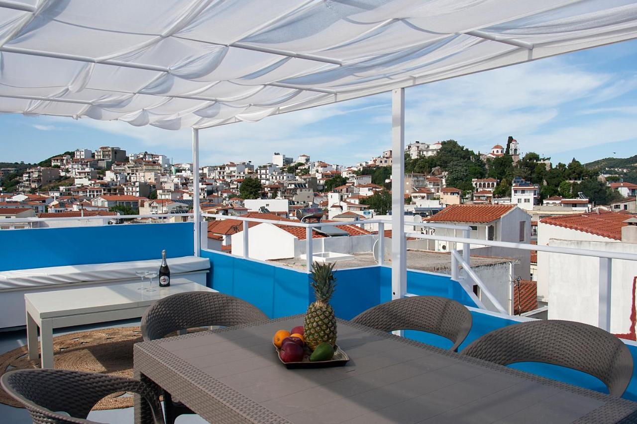Capolavoro, Boutique Apartment With Unique Rooftop スキアトスタウン エクステリア 写真