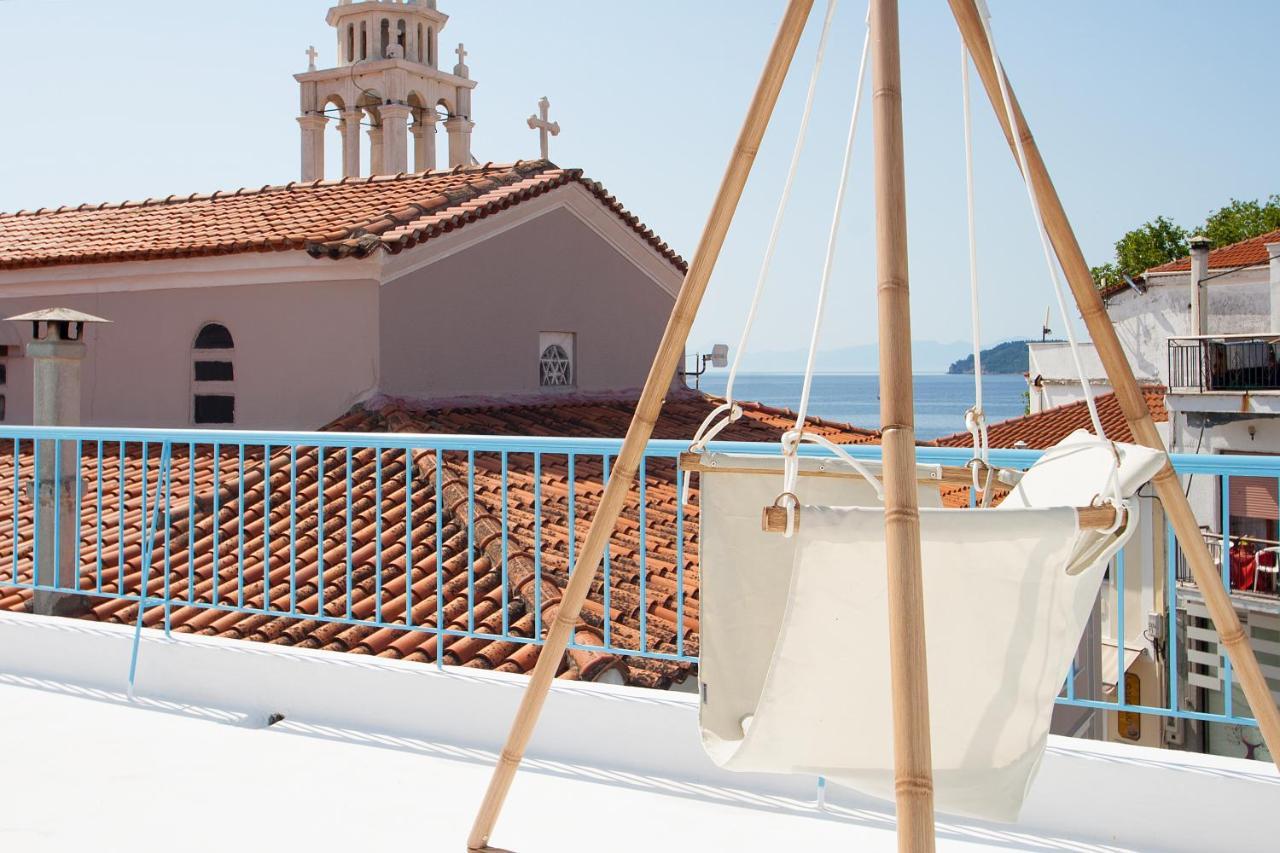 Capolavoro, Boutique Apartment With Unique Rooftop スキアトスタウン エクステリア 写真