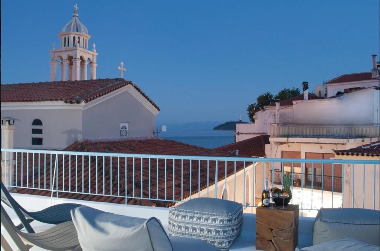 Capolavoro, Boutique Apartment With Unique Rooftop スキアトスタウン エクステリア 写真