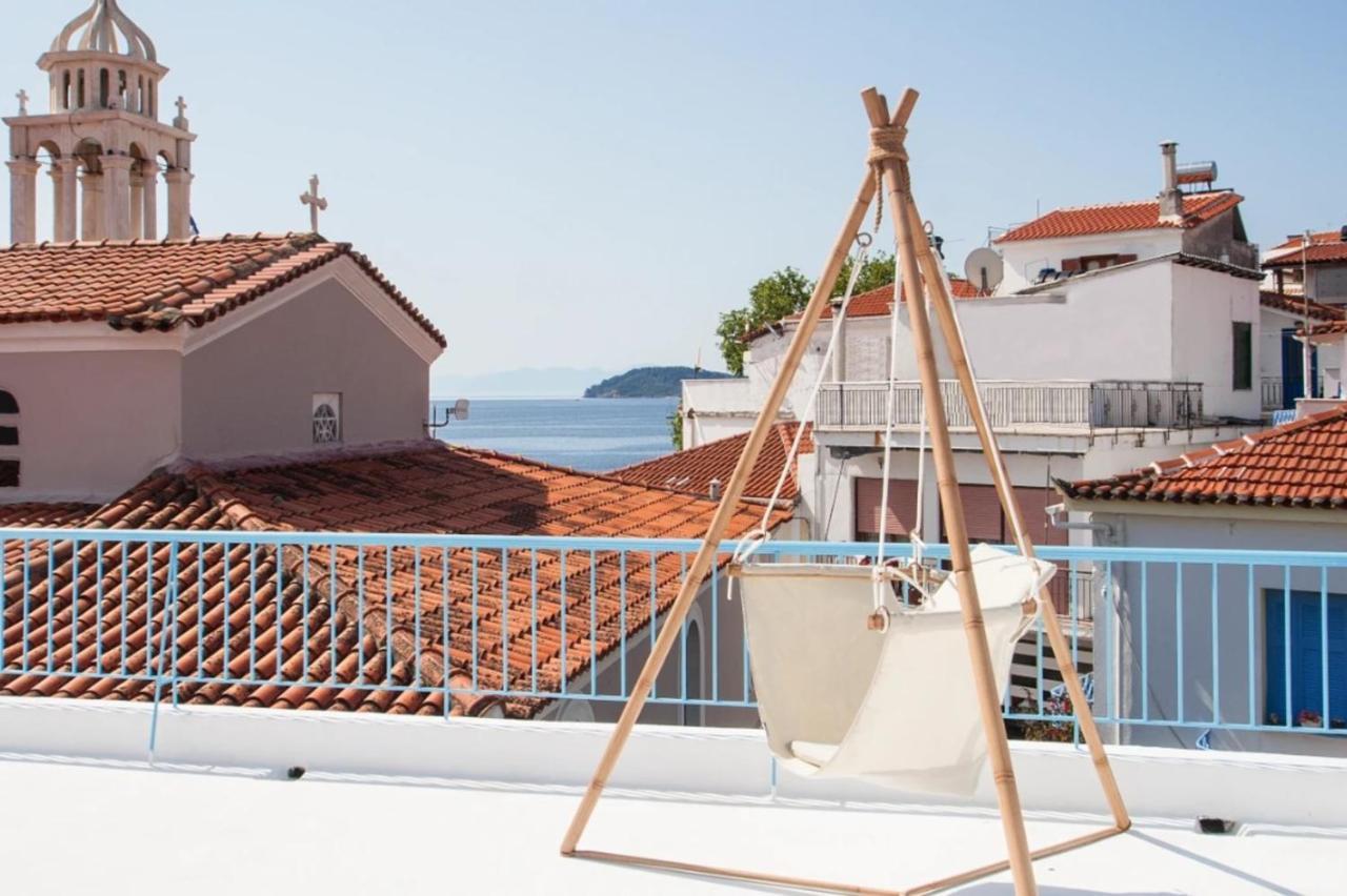 Capolavoro, Boutique Apartment With Unique Rooftop スキアトスタウン エクステリア 写真
